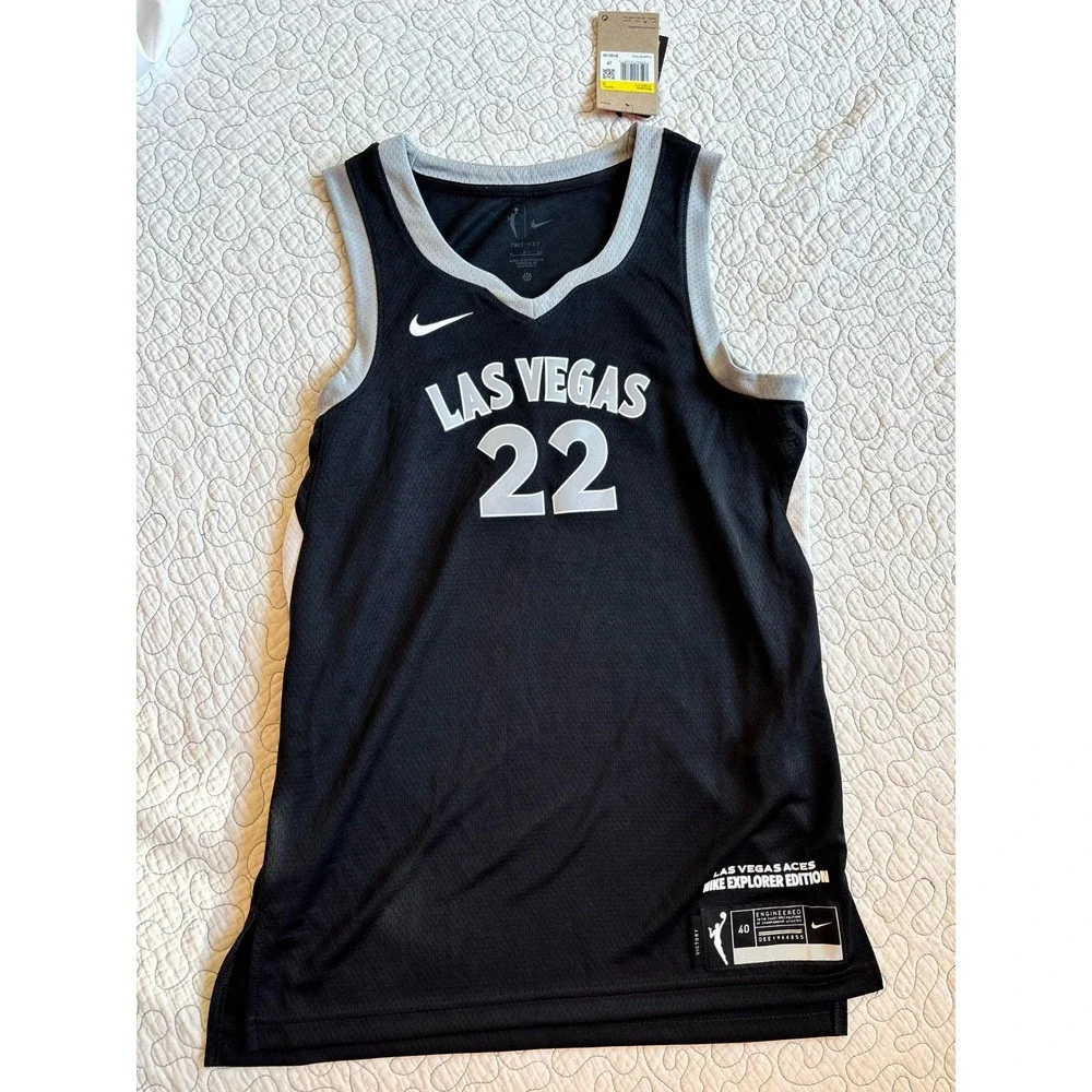 Nike Las Vegas Aces A'ja Wilson 22 Explorer Edition WNBA Jersey Womens Small